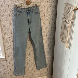 Wrangler Light Wash High Rise Straight Fit Jeans